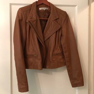 Kenneth Cole New York Leather Moto Jacket